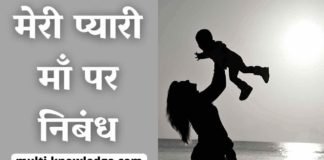 मेरी प्यारी मां पर निबंध - My Mother Essay in Hindi